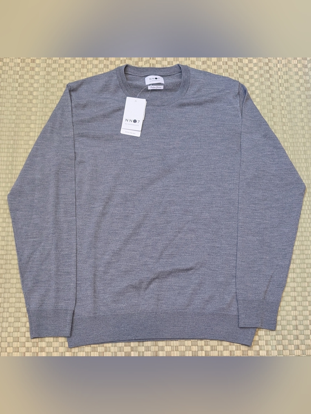 NWT NN07 No Nationality Harry Merino Wool Sweater Men's Size Large Made in Italy